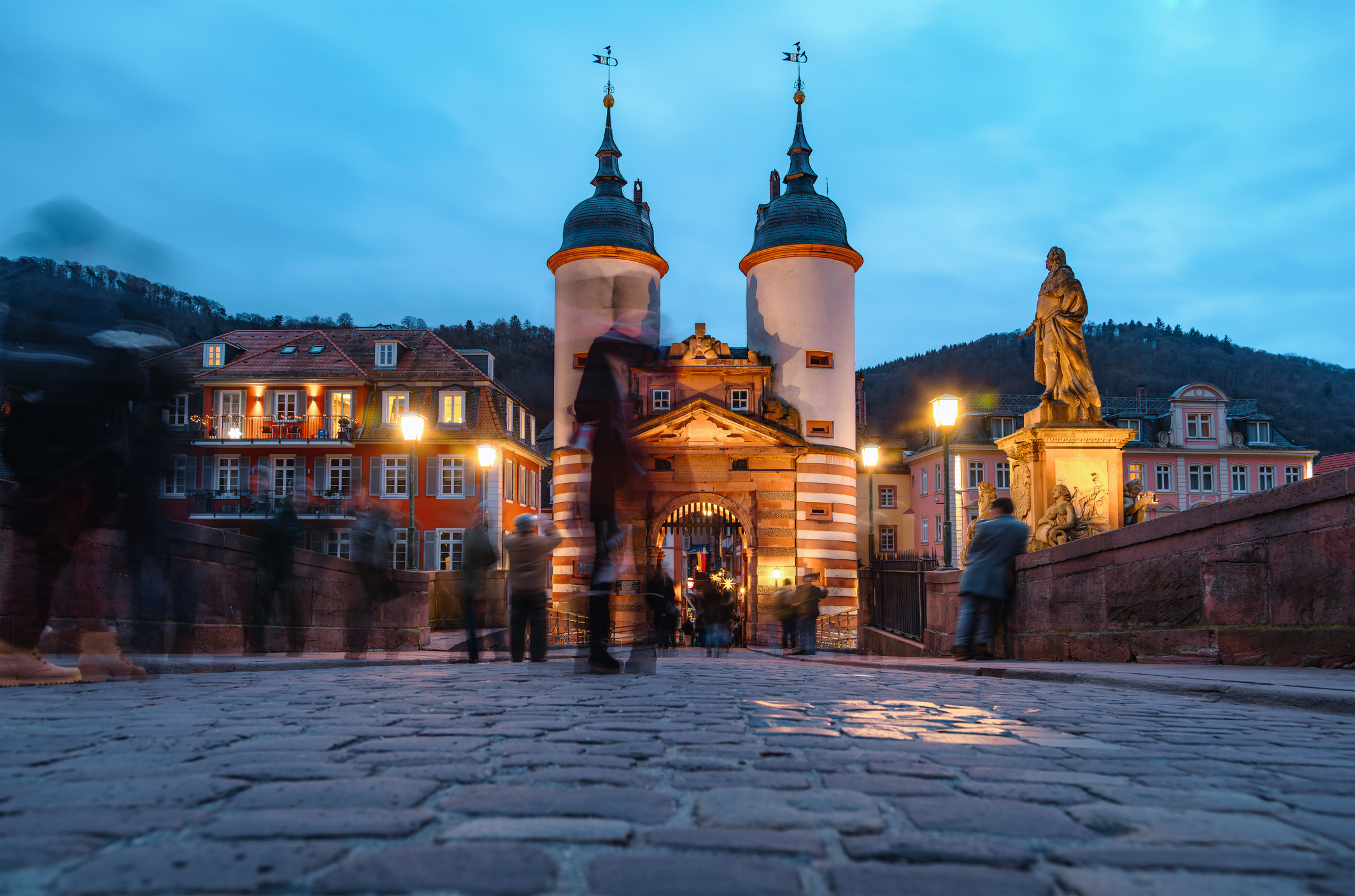 Old Bridge Gate and Minerva Monument, Heidelberg